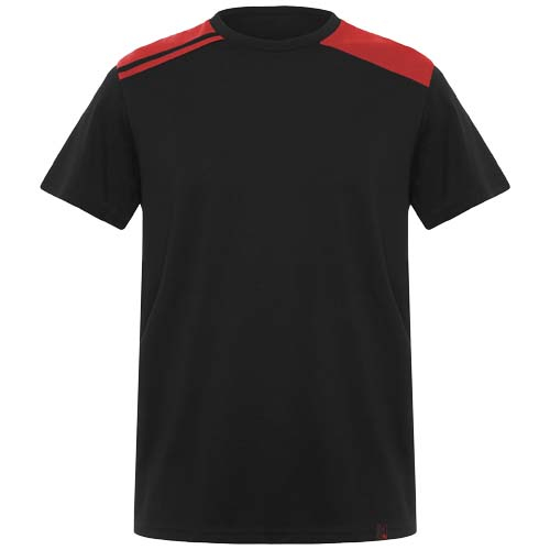 T-shirt homme publicitaire contrasté Expedition Roly noir / Rouge